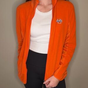 Women’s Antigua University of Illinois Orange Full-Zip Women's Sweater